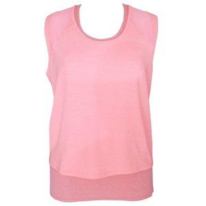 NWT Women Size XXL 2XL Tangerine Active Layered Twofer Sleeveless Tank Top Coral